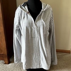 NWT Tommy Hilfiger t-shirt weight striped hoodie | M
